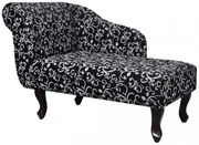 fekete és fehér szövetdívány