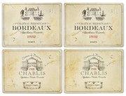 Pimpernel parafa tányéralátét boros Vin de France 40X30 cm 4 db