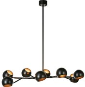 Markslöjd 108852 - Csillár rúdon EDGAR 8xE14/40W/230V fekete