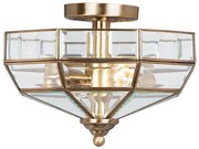 Elstead OLD-PARK-AB - Mennyezeti lámpa OLD PARK 2xE27/60W/230V sárgaréz