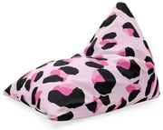 Triangl babzsák rózsaszín gepárd, rózsaszín