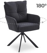 Forgó Étkező/Tárgyaló Fekete Színben. CITY