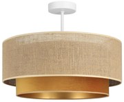 Plafonra szerelhető csillár SARTA 1xE27/60W/230V réz/juta