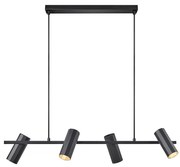 Nordlux - Csillár zsinóron ALANIS 4xGU10/15W/230V fekete