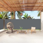 antracitszürke behúzható oldalsó napellenző 180 x 1000 cm