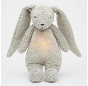 Moonie - Snuggle buddy dallammal és világítással nyuszi 2.0 organic szürke
