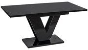 Clark étkezőasztal 120 cm black gloss glamour