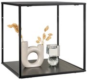 Vita fali polc, fekete, fekete keret 36x36x36 cm