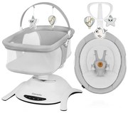 Lionelo - 2 az 1-ben baba ringató zenével BELLA Grey Concrete + távirányító