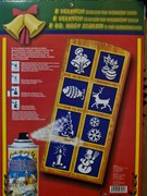 Sablonok hóhoz, dérhez ,ablaklakk karácsonyra x8