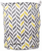 KATAN szürke-sárga kosár játékokhoz és szennyeshez