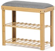 Autronic DR-N1010 GREY2 cipőtartó zsámollyal, 60 x 55 x 29 cm