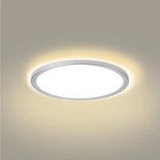 Brilagi - LED fürdőszobai mennyezeti lámpa ULTRA SLIM LED/18W/230V átmérő 30 cm ezüst IP54
