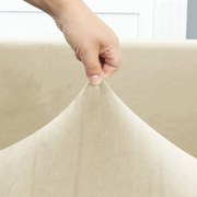 1 pár KÖRBEGUMIS KarfaHuzat forgószékhez (bársonyos, bézs)