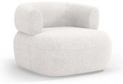 Fehér buklé fotel Jenny – Micadoni Home