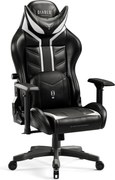 Gamer szék műbőr Small Size, fekete-fehér: Diablo X-Ray 2.0