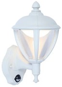 Lutec Unite 2601-PIR-3K-wh mozgásérzékelős kültéri falikar, 9W LED