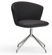 Fekete kárpitozott étkezőfotel szett 2 db-os Add – Teulat