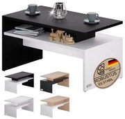 Casaria® Konferenciaasztal Sacramento 92x50x47cm - fehér/antracit
