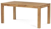 Étkezőasztal 160x90x75, tömör fehér tölgy, olajos felületkezelés, 8x8 cm-es lábak