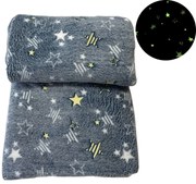 Világító takaró Stars szürke 200x230cm TiaHome