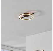 Eglo 901113 - LED Dimmelhető mennyezeti lámpa AMANDOLO LED/17W/230V fekete + + távirányító