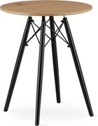 OSLO étkezőasztal tölgy dekorációval 60x60