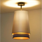 Duolla - Felületre szerelhető csillár BELL SHINY 1xE27/15W/230V átm. 25 cm ezüst/fekete