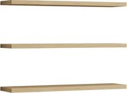 Fali polc szett 3db, zafír tölgy