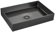 Countertop washbasin SAT Aurum 55x38 cm gun metal