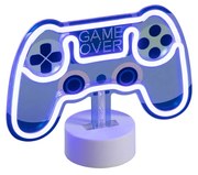 Neon asztali lámpa kék LED-del - Game
