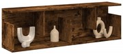 füstös tölgy színű szerelt fa faliszekrény 100 x 20 x 30 cm