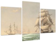 Kép - Fitz Henry Lane, The United States Frigate President Engaging the British Squadron, reprodukciók (90x60 cm)