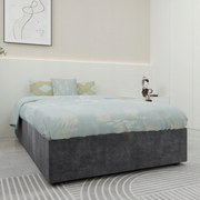 Egyenes ágykeret 90*200 cm egyszemélyes ágy Hidraulika szürke