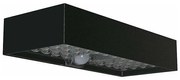 LED Napelemes érzékelős fali lámpa LED/6W/3,7V IP65 4000K 3000 mAh fekete