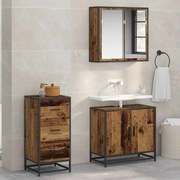 Széf fiókkal Régi fa 35.5 x 35 x 76 cm Faanyag