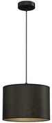Csillár zsinóron LOFT SHADE 1xE27/60W/230V á. 25 cm fekete/arany