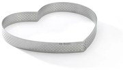 De Buyer 3099.52 perforált tortakeret Szív 18 cm,rozsdamentes acél