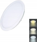 Solight Led mini panel Cct 6W, kerek, 3000K/4000K/6000K, mennyezeti, 450lm