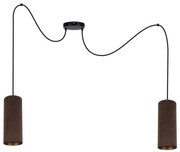 Láncos lámpa AVALO 2xE27/60W/230V barna/réz pavúk