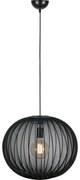 Markslöjd 108791 - Csillár zsinóron FORENCE 1xE27/40W/230V átm. 50 cm fekete