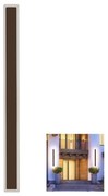 V-Tac LED Kültéri fali lámpa LED/17W/230V 3000K IP65 barna 6828