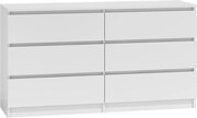 M6 140 2X3 komód, fehér