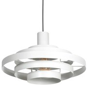 Retro hanglamp wit rond - Halo Cirque