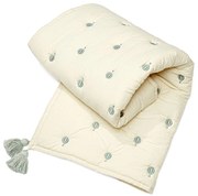 Világossárga-kék bio pamut steppelt gyerek takaró 90x120 cm Balloon – Cam Cam Copenhagen