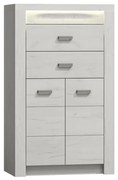Komód Nadenas N6 (fehér craft tölgy) . 1103657