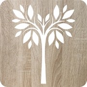 Tányéralátét szett 4 db-os szögletes lombhullató fa