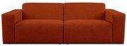 Téglavörös buklé kanapé 228 cm Roxy – Scandic