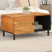 tömör akácfa dohányzóasztal 80 x 50 x 40 cm