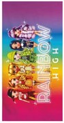 Rainbow High Team fürdőlepedő, strand törölköző 70x140cm (Fast Dry)